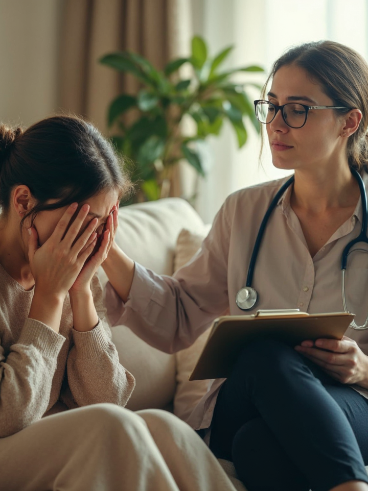 Healthcare professional providing compassionate care to a patient